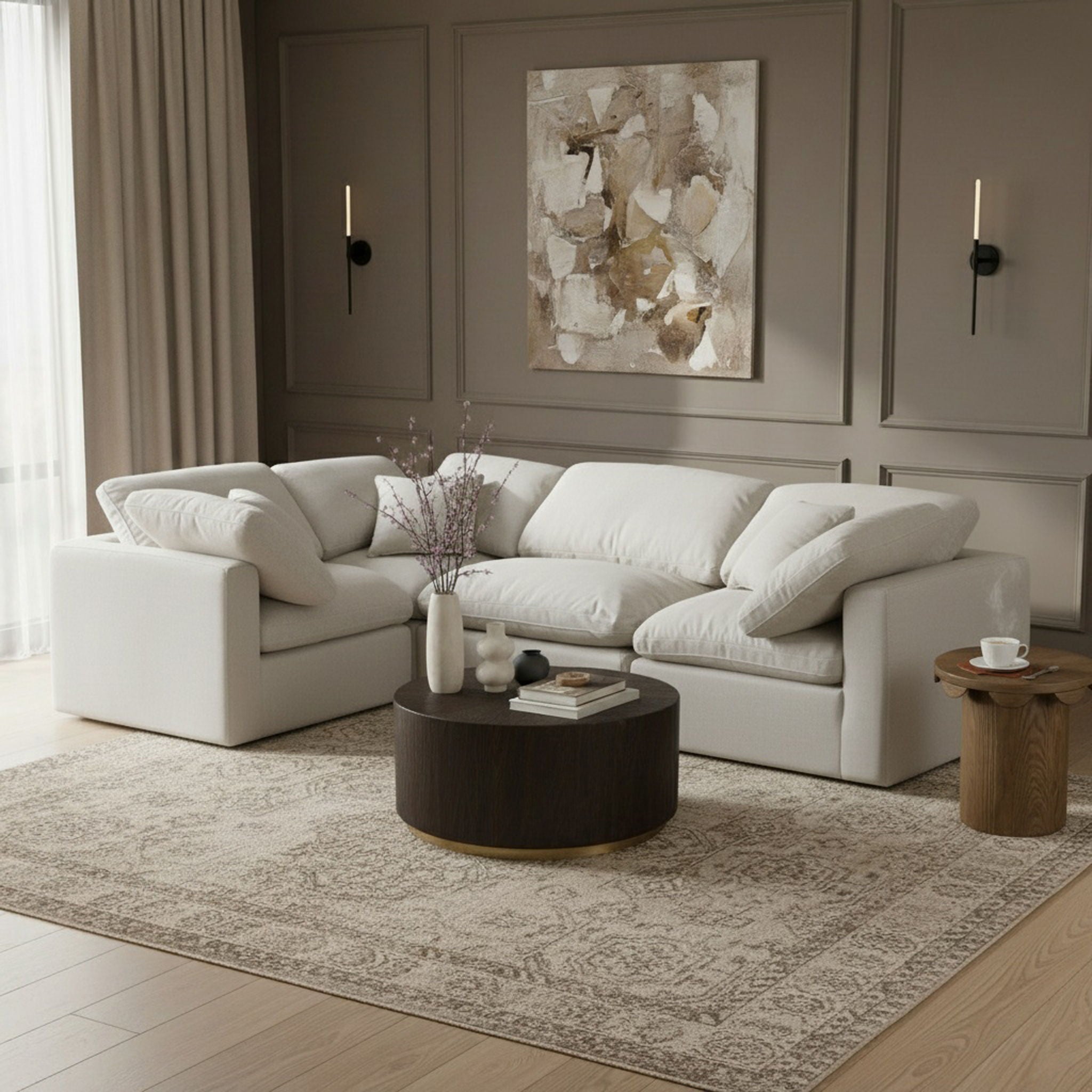 Indulge - Linen 4 Piece Modular Corner Sectional - Urban Living Furniture (Los Angeles, CA)