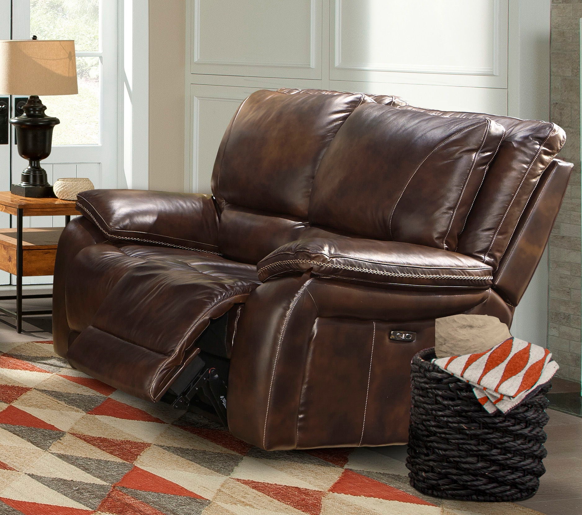 Vail - Power Loveseat - Burnt Sienna - Urban Living Furniture (Los Angeles, CA)
