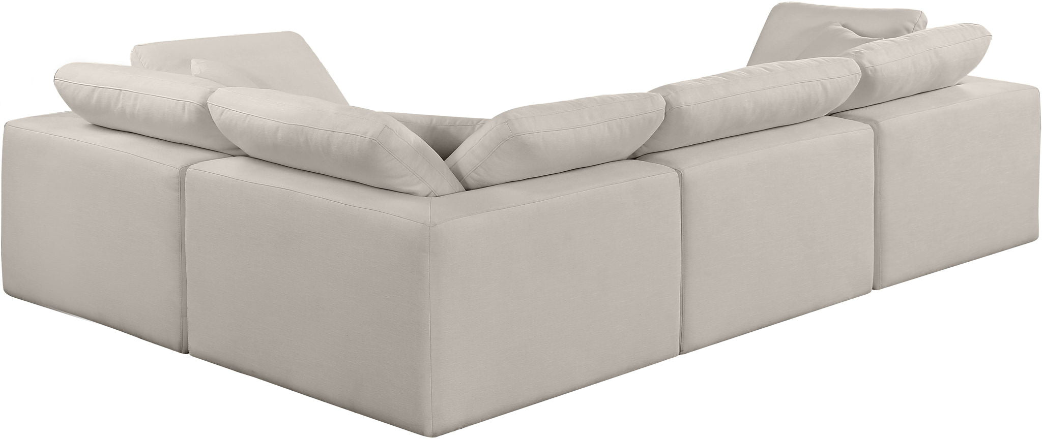Comfy - 4 Piece Linen Fabric Modular Sectional - Urban Living Furniture (Los Angeles, CA)