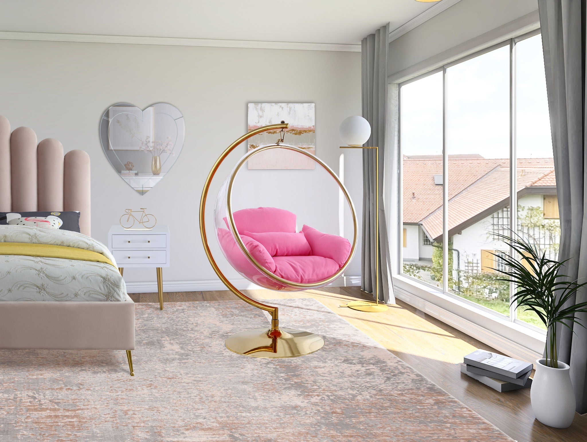 Luna - Swing Bubble Accent Chair - Urban Living Furniture (Los Angeles, CA)