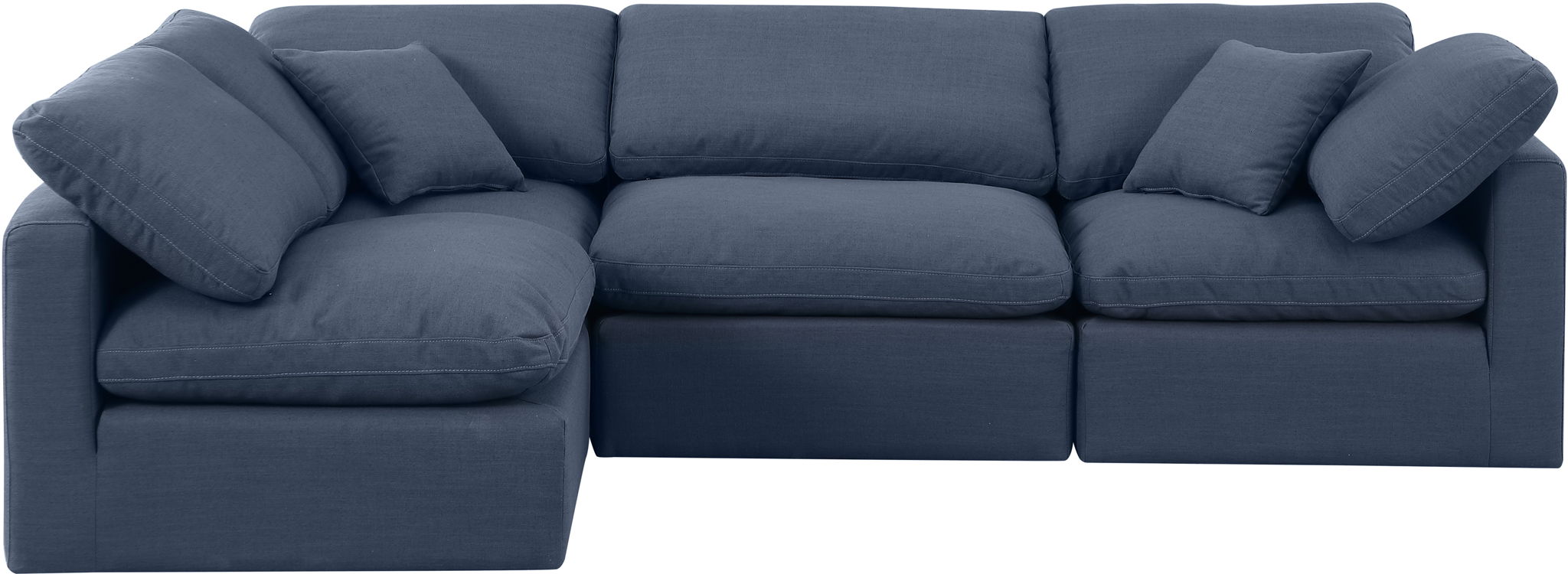 Indulge - Linen 4 Piece Modular Sectional