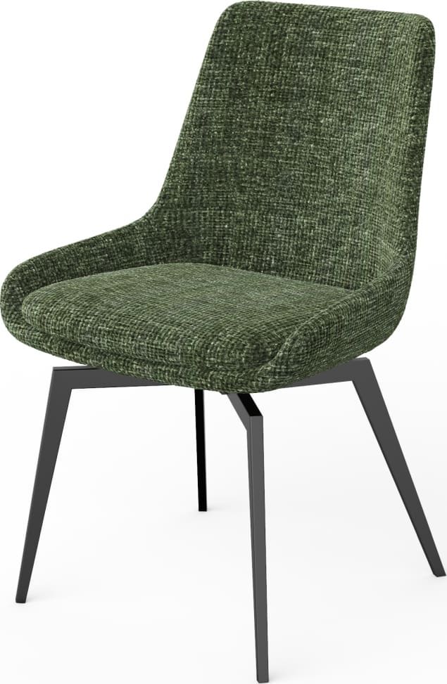 Ceo - 180 Degree Return Swivel Upholstered Dining Chair (Set of 2)
