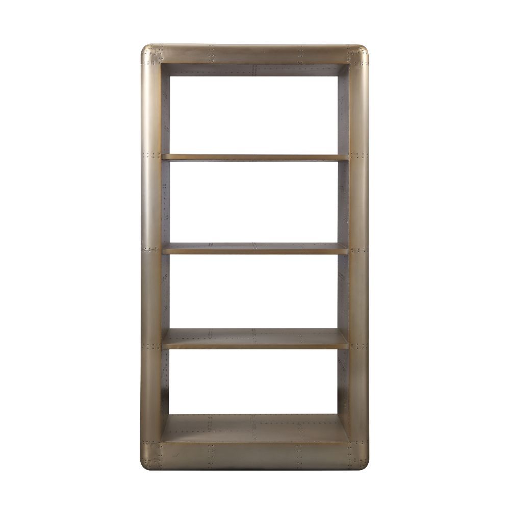Jennavieve - Bookshelf - Gold Aluminum - Urban Living Furniture (Los Angeles, CA)