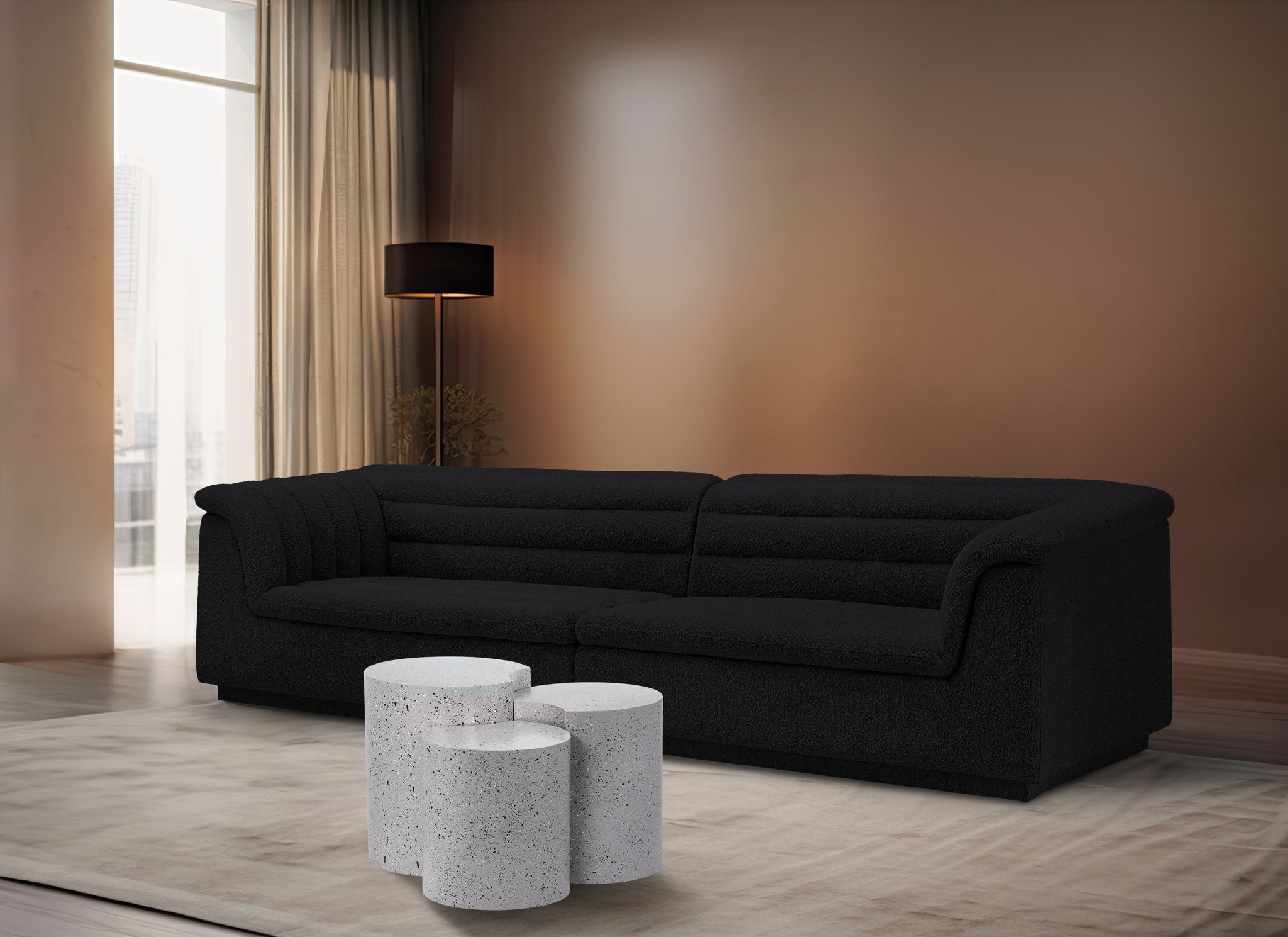 Dimple - 20" 3 Piece Modular End Table - Terazzo Finish - Urban Living Furniture (Los Angeles, CA)