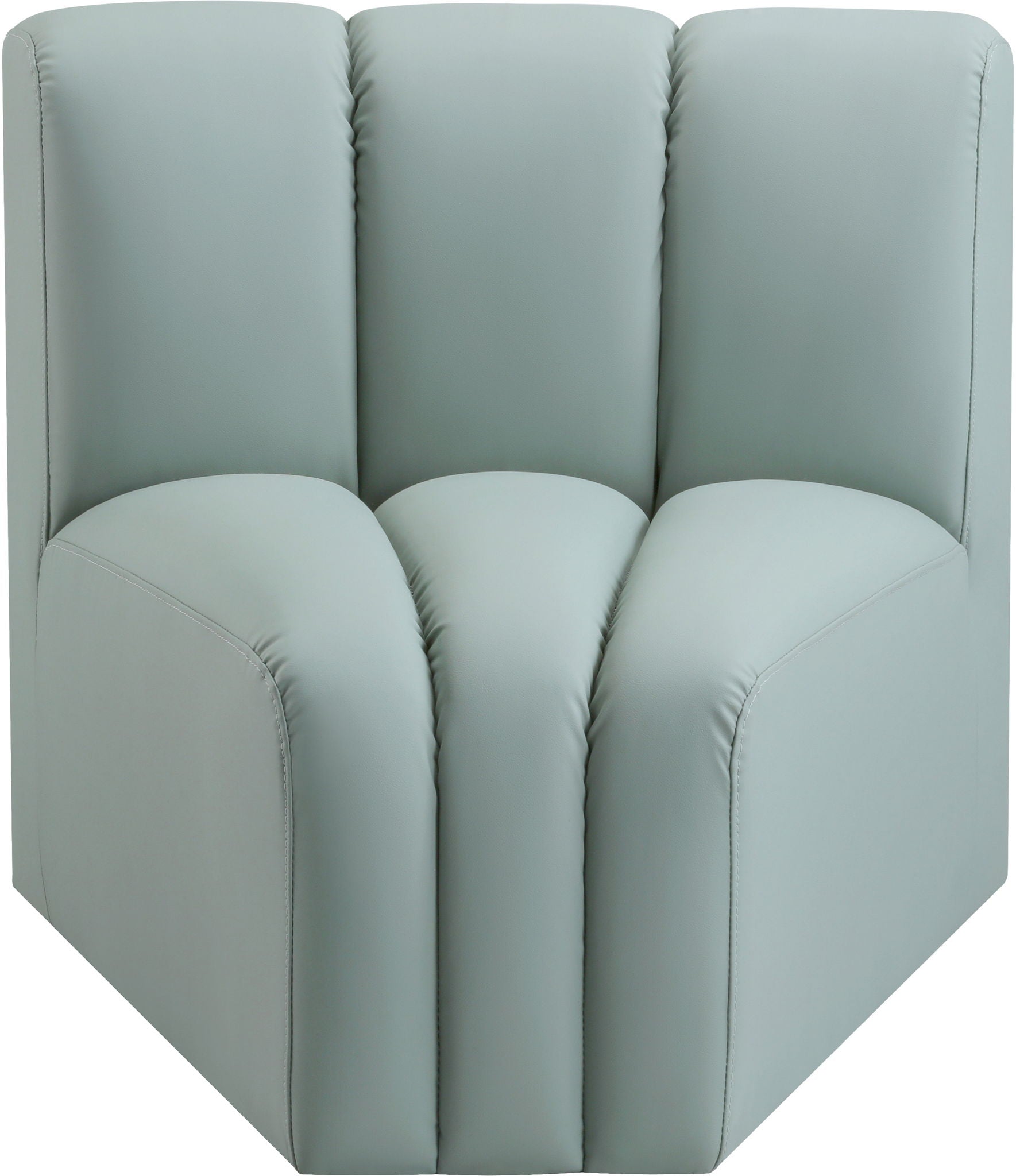 Arc - Faux Leather Curved Corner Chair - Urban Living Furniture (Los Angeles, CA)