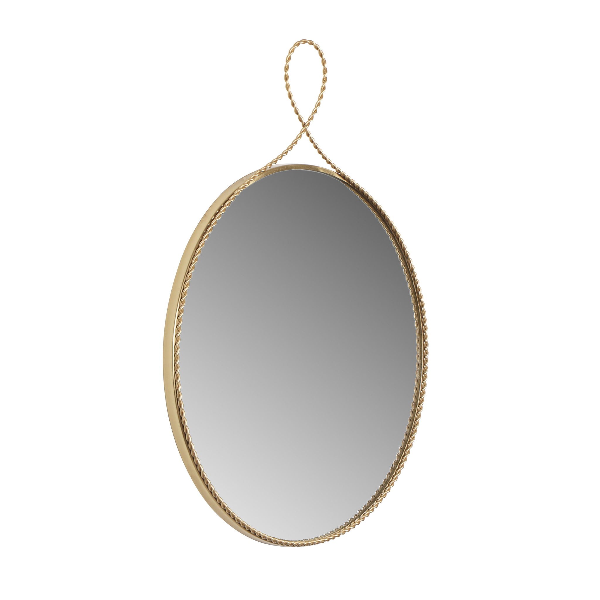 Ravina - Round Wall Mirror - Braided Brass - Urban Living Furniture (Los Angeles, CA)