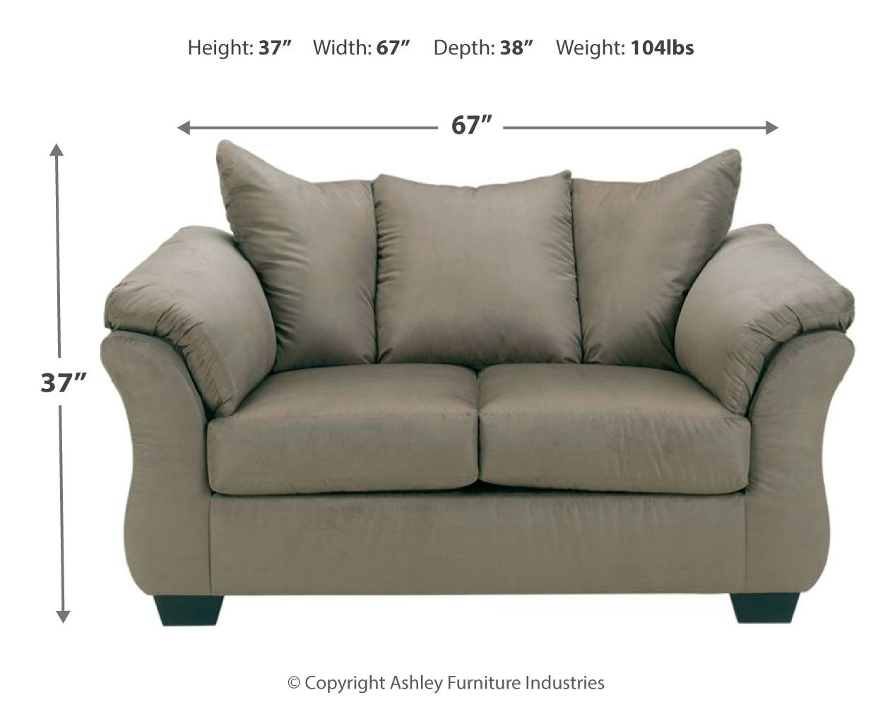 Darcy - Stationary Loveseat - Urban Living Furniture (Los Angeles, CA)