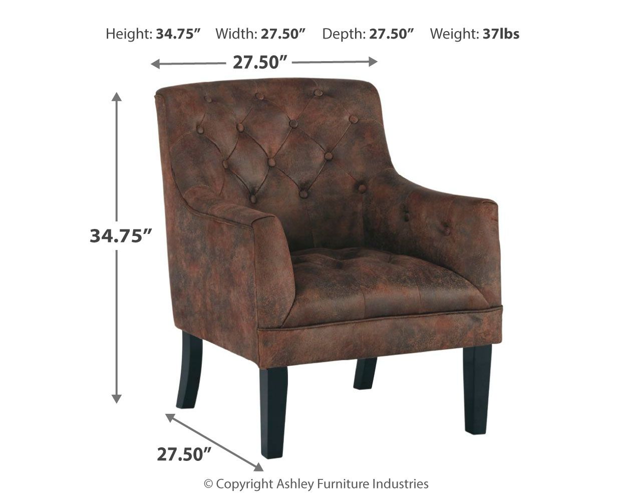 Drakelle - Mahogany - Accent Chair - Urban Living Furniture (Los Angeles, CA)