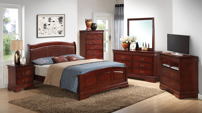 Panel Sleigh Bed Elegantly Crafted - Urban Living Furniture (Los Angeles, CA)