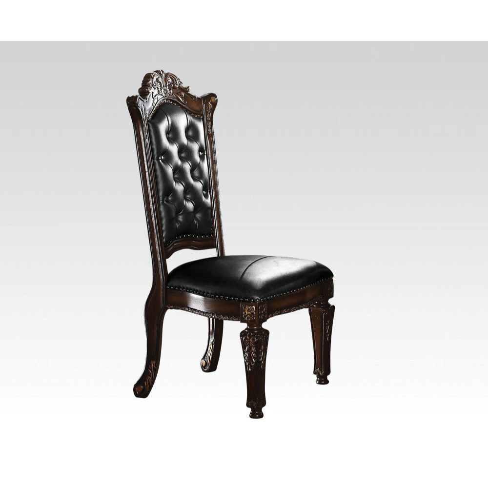 Vendome - Side Chair (Set of 2 )- PU & Cherry - 48" - Urban Living Furniture (Los Angeles, CA)