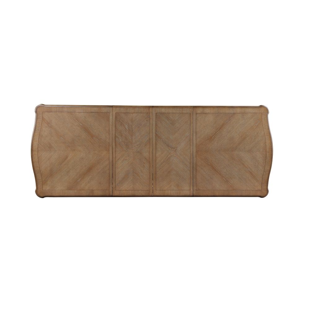 Florian - Dining Table With 2 Leaves - Oak & Antique White - Urban Living Furniture (Los Angeles, CA)
