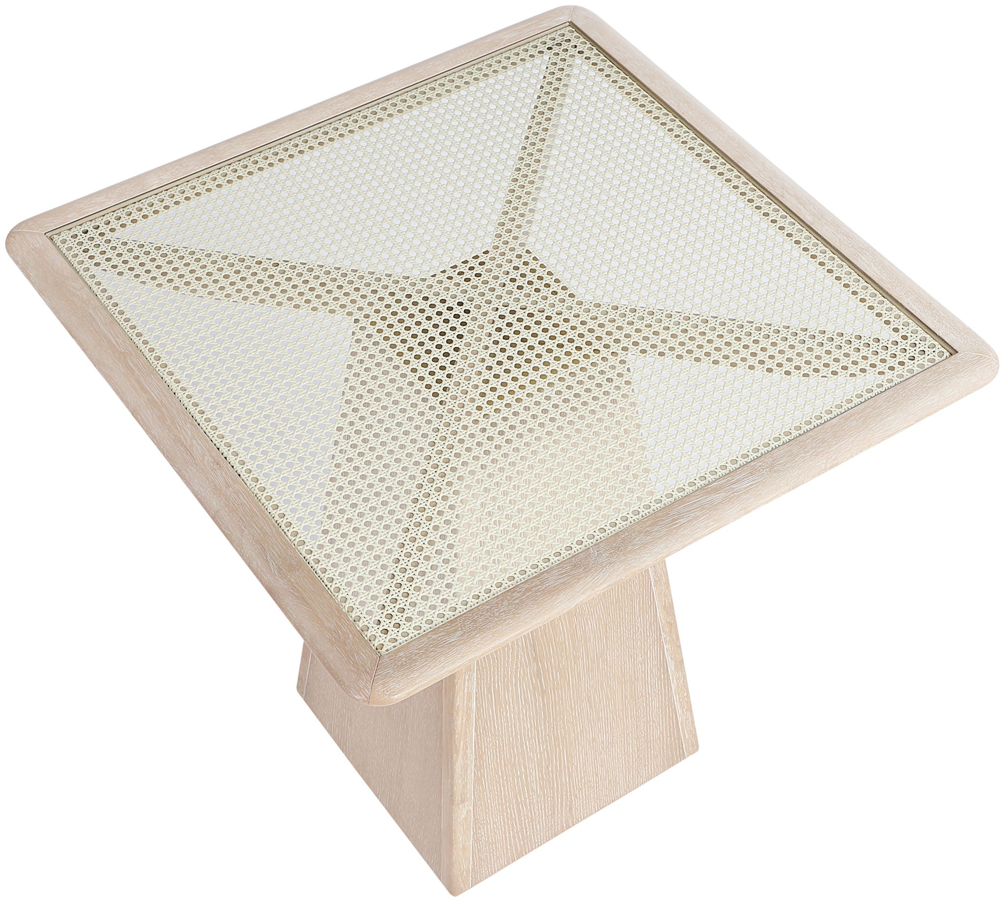 Atrium - Glass Top And Wood Base Dining Table