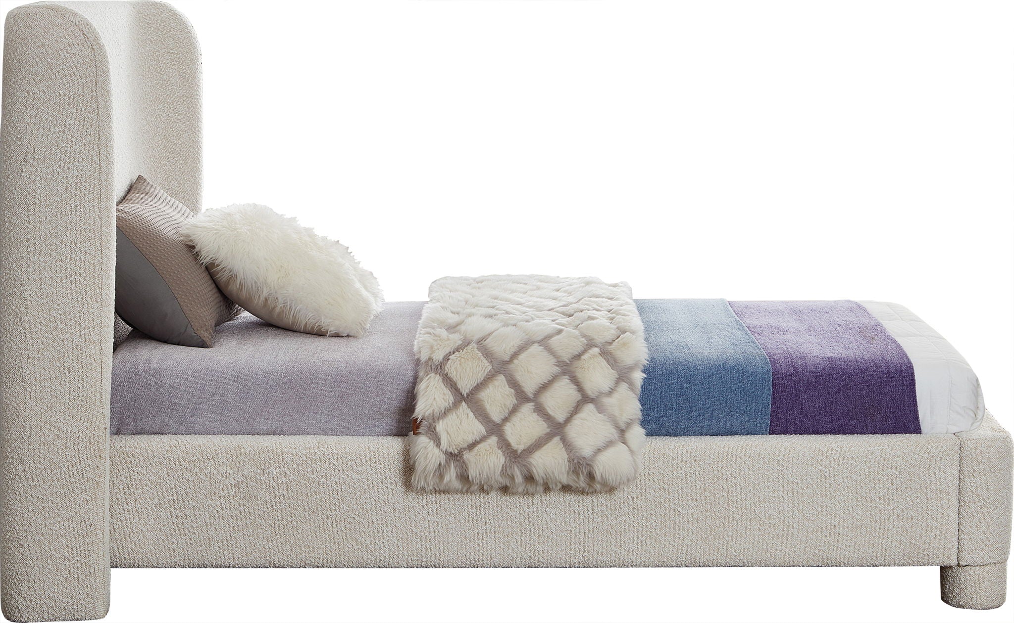 Penny - Boucle Fabric Bed - Urban Living Furniture (Los Angeles, CA)