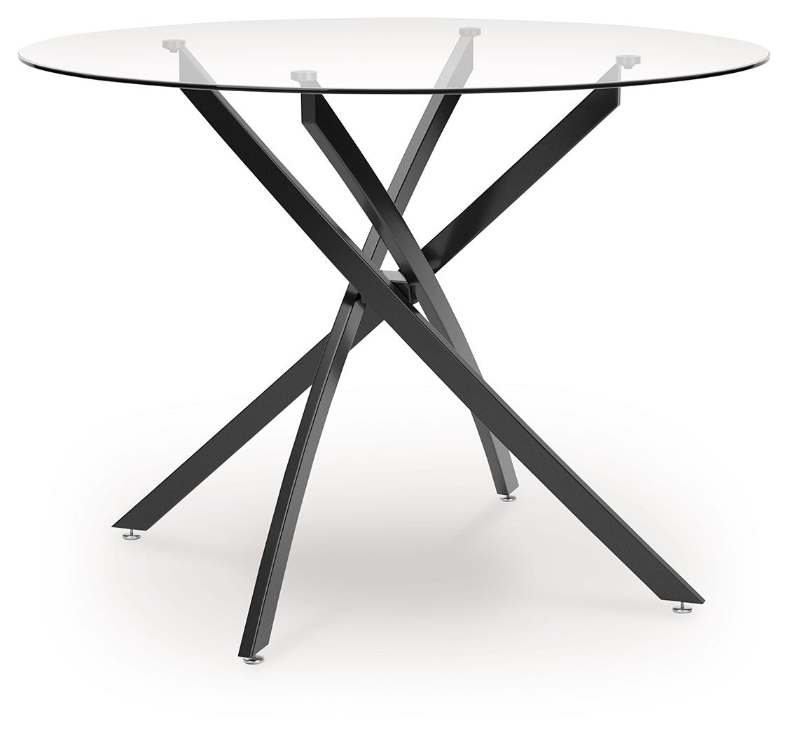 Pharwynn - 5 Pc. - Dining Room Table, 4 Side Chair - Black - Urban Living Furniture (Los Angeles, CA)