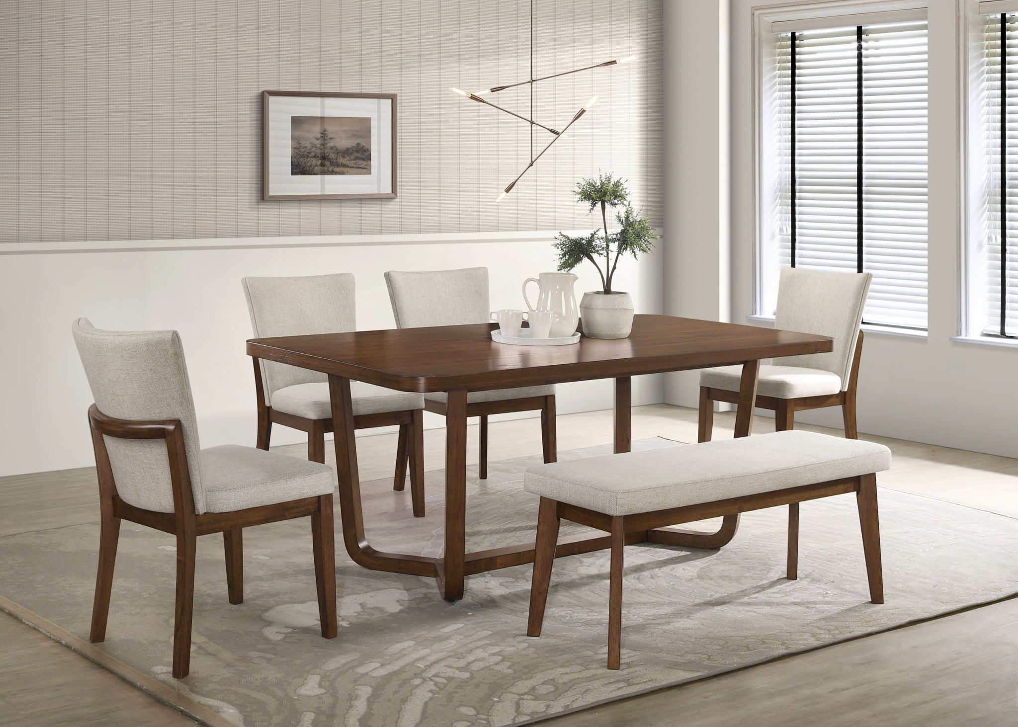 Salerno - Side Chair (Set of 2) - Gray / Brown - Urban Living Furniture (Los Angeles, CA)