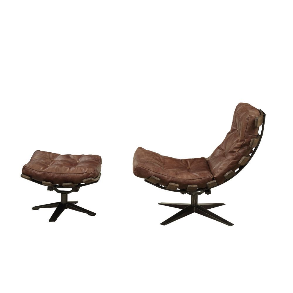 Gandy - 2Pc Pk Chair & Ottoman - Urban Living Furniture (Los Angeles, CA)
