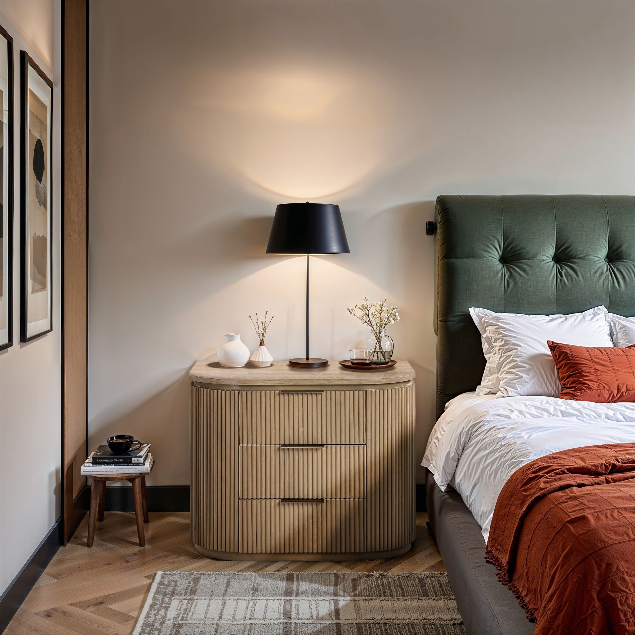 Astrid - Solid Wood And Oak Veneer Nightstand - Urban Living Furniture (Los Angeles, CA)