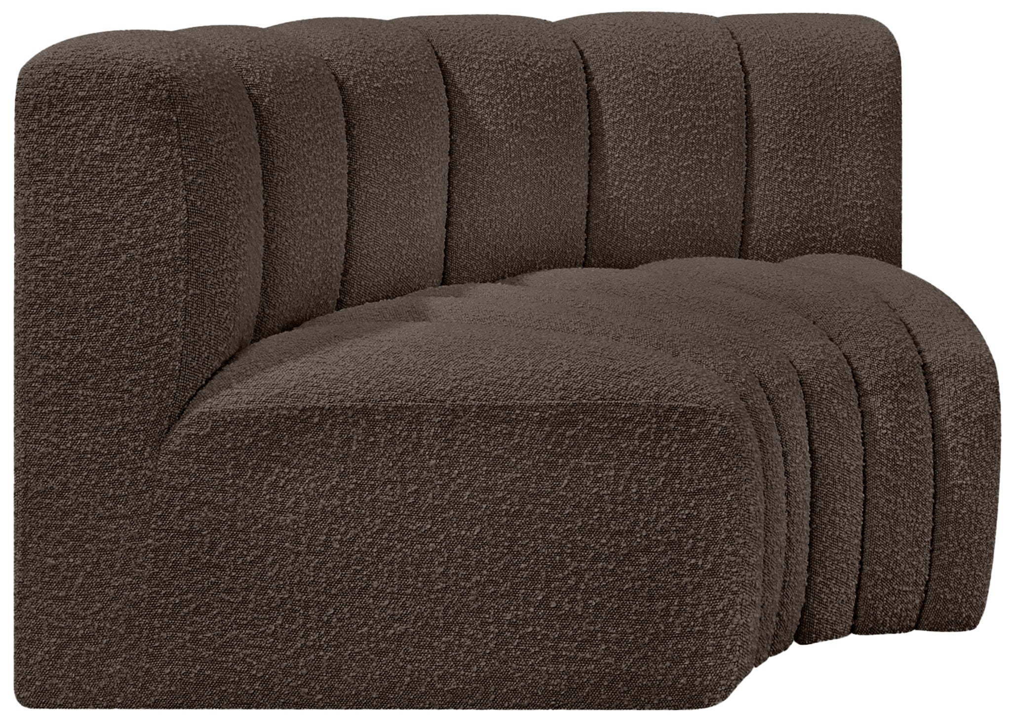 Arc - Boucle Fabric 2 Piece Modular Sofa