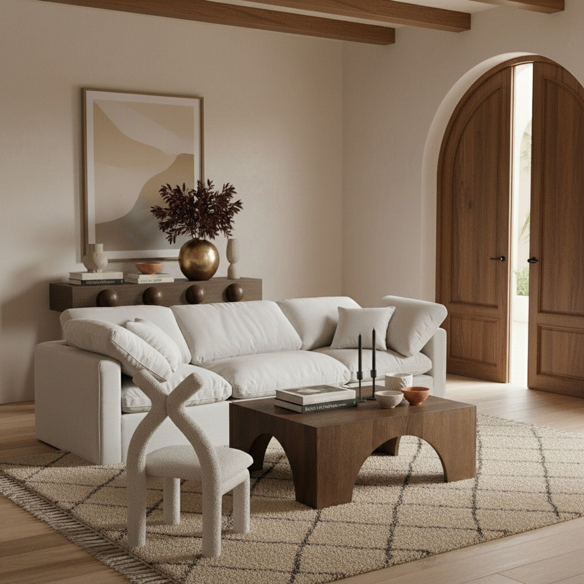 Indulge - Linen 3 Piece Modular Sofa - White - Urban Living Furniture (Los Angeles, CA)
