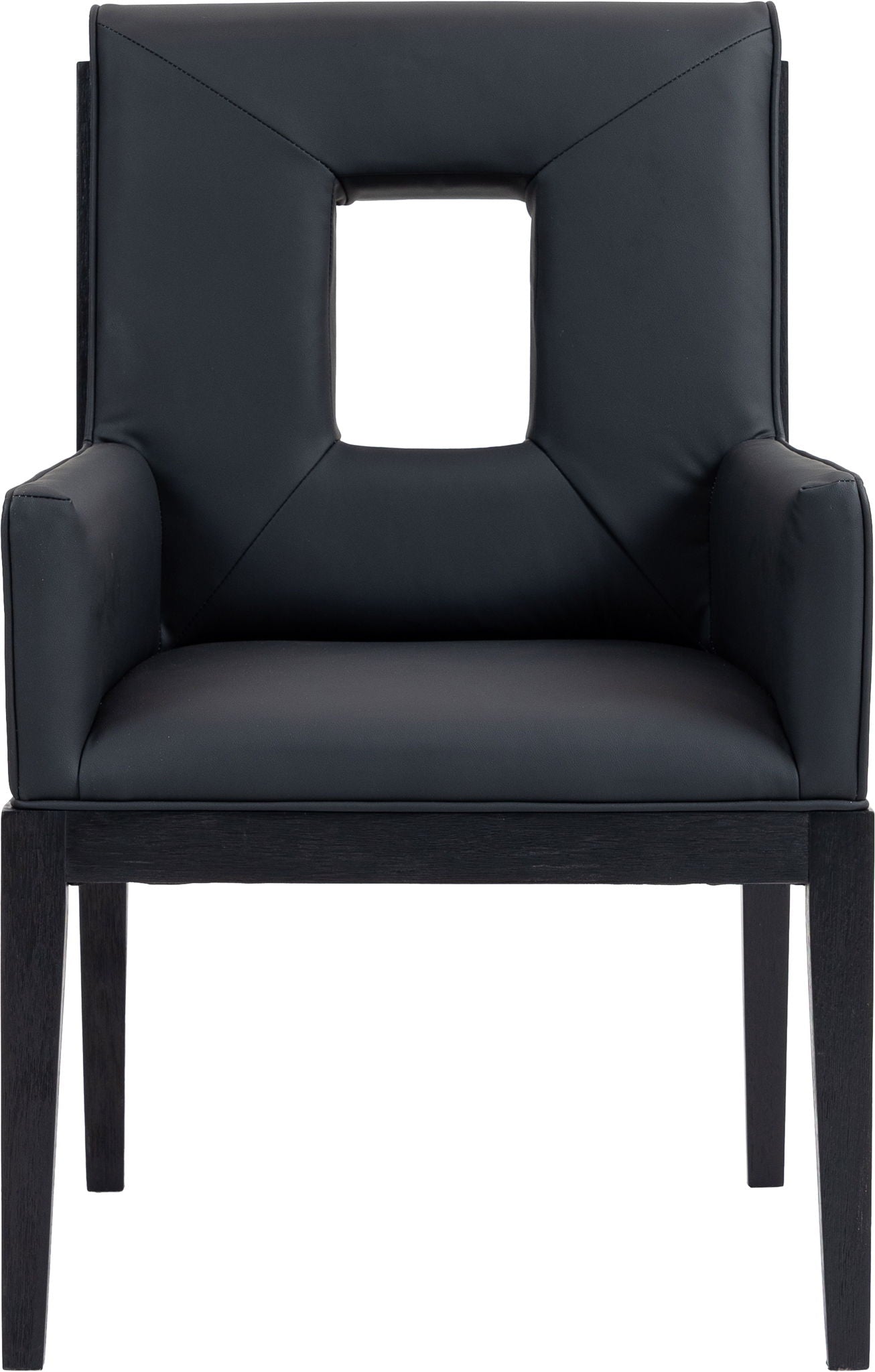 Gwendolyn - Faux Leather Dining Arm Chair With Black Frame - Urban Living Furniture (Los Angeles, CA)
