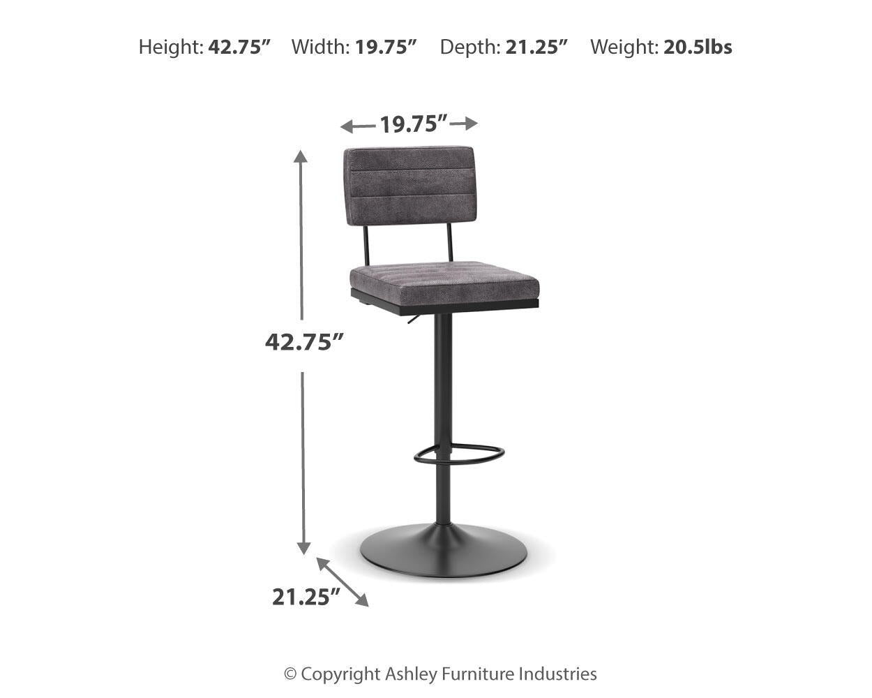 Strumford - Tall Swivel Barstool (Set of 2) - Urban Living Furniture (Los Angeles, CA)