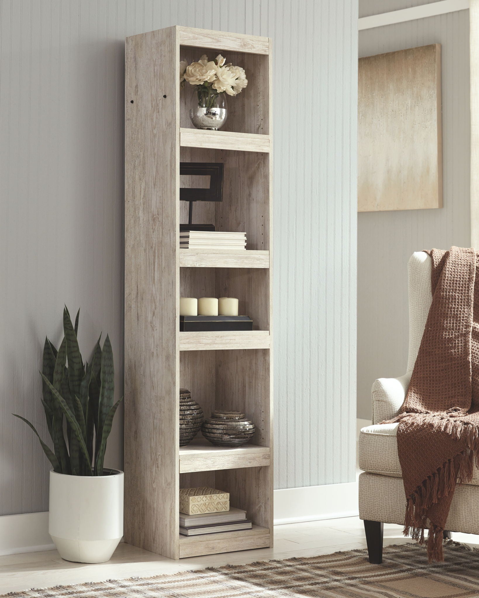 Willowton - Whitewash - Pier - 4 Shelves - Urban Living Furniture (Los Angeles, CA)