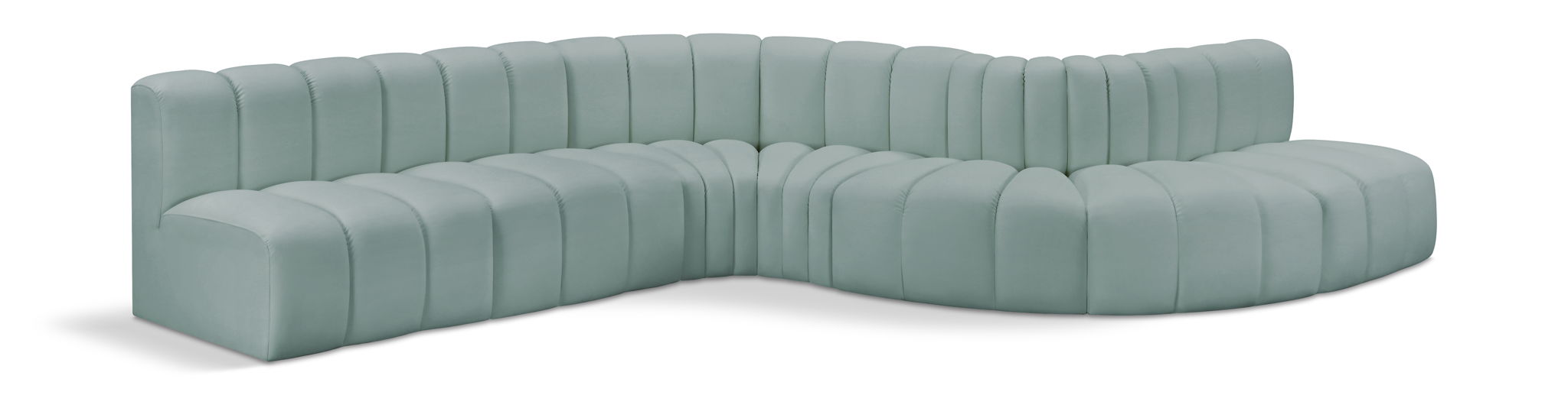 Arc - Faux Leather 7 Piece Modular Sofa - Urban Living Furniture (Los Angeles, CA)
