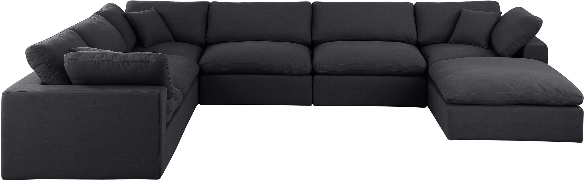 Comfy - 7 Piece Linen Modular Sectional With Chaise - Urban Living Furniture (Los Angeles, CA)