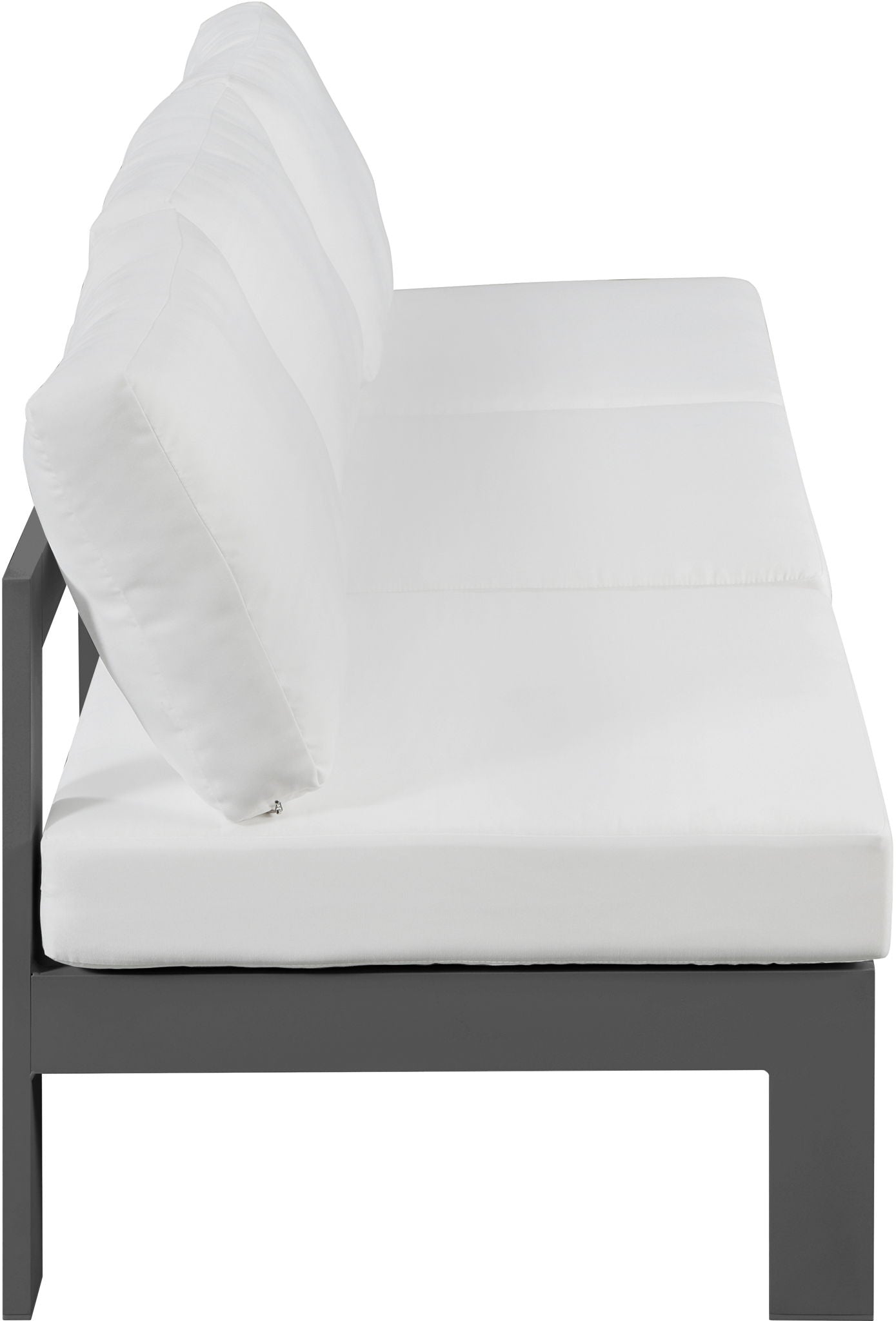 Nizuc - Outdoor Patio 3 Seat Armless Modular Sofa With Gray Frame - Urban Living Furniture (Los Angeles, CA)