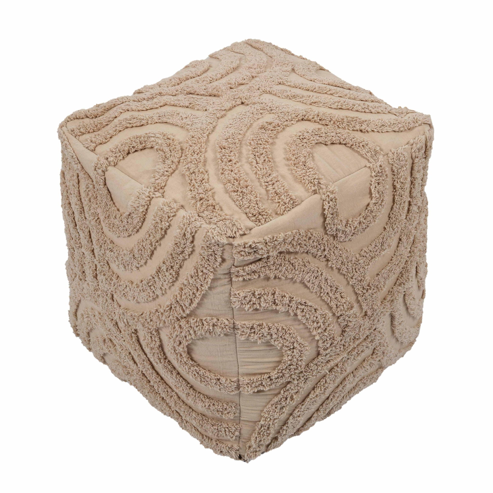 Miranda - Knitted Pouf - Beige - Urban Living Furniture (Los Angeles, CA)