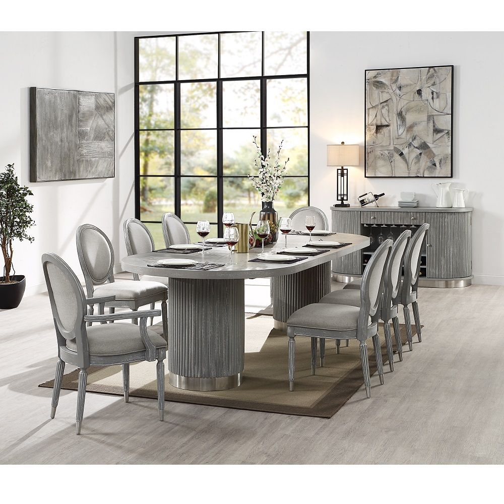 Adalynn - Dining Table With 2 Leaves - Weathered Gray Oak - Urban Living Furniture (Los Angeles, CA)