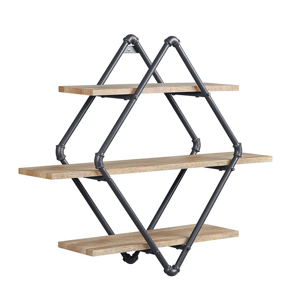 Brantley - Wall Shelf - Oak & Sandy Black Finish - 31" - Urban Living Furniture (Los Angeles, CA)
