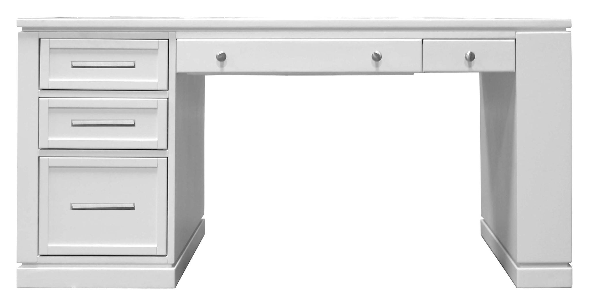 Catalina - Two Piece Writing Desk With Power Center and USB - Cottage White - Urban Living Furniture (Los Angeles, CA)