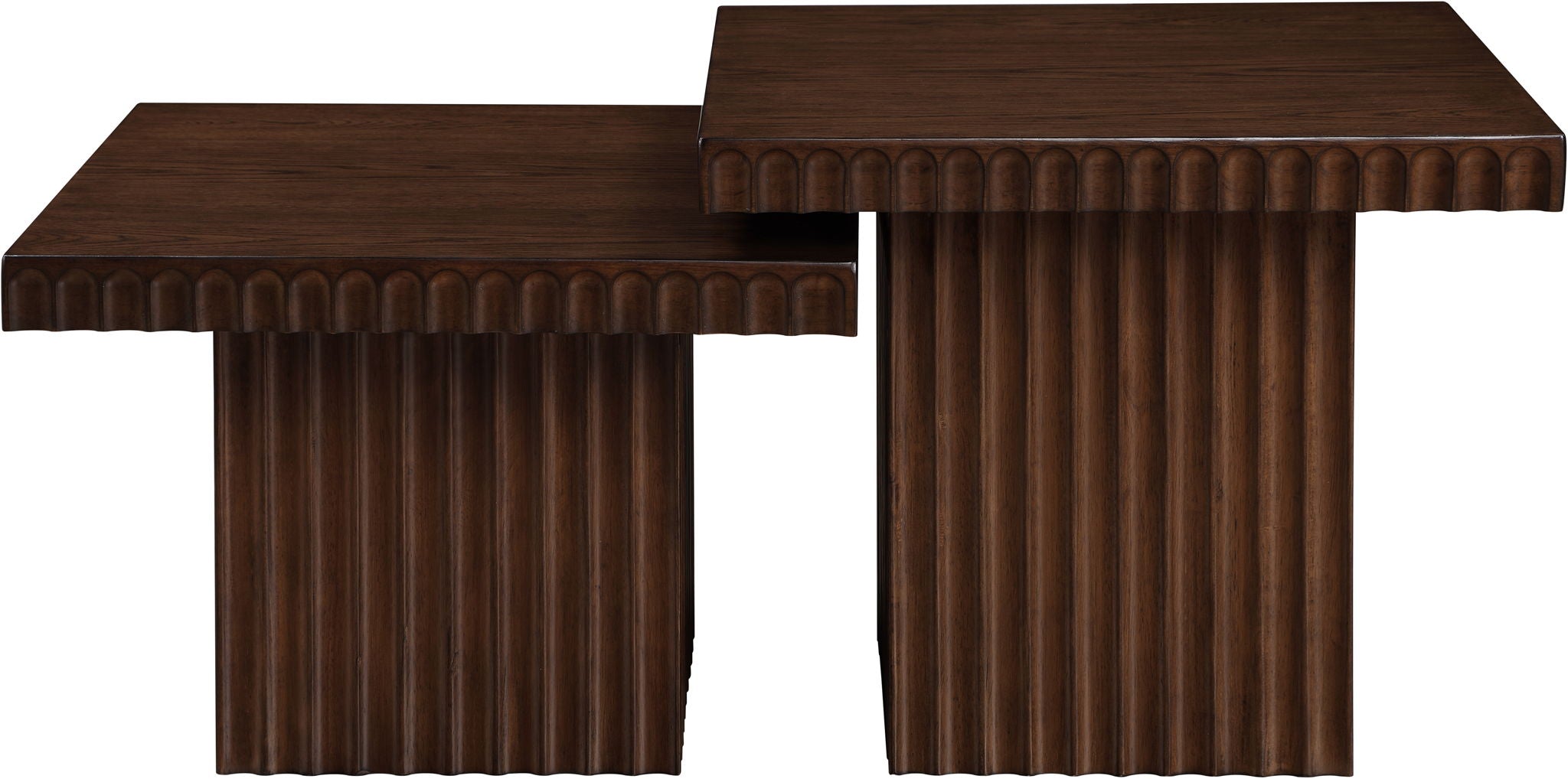 Spencer - 18" Oak Veneer 2 Piece Coffee Table - Urban Living Furniture (Los Angeles, CA)