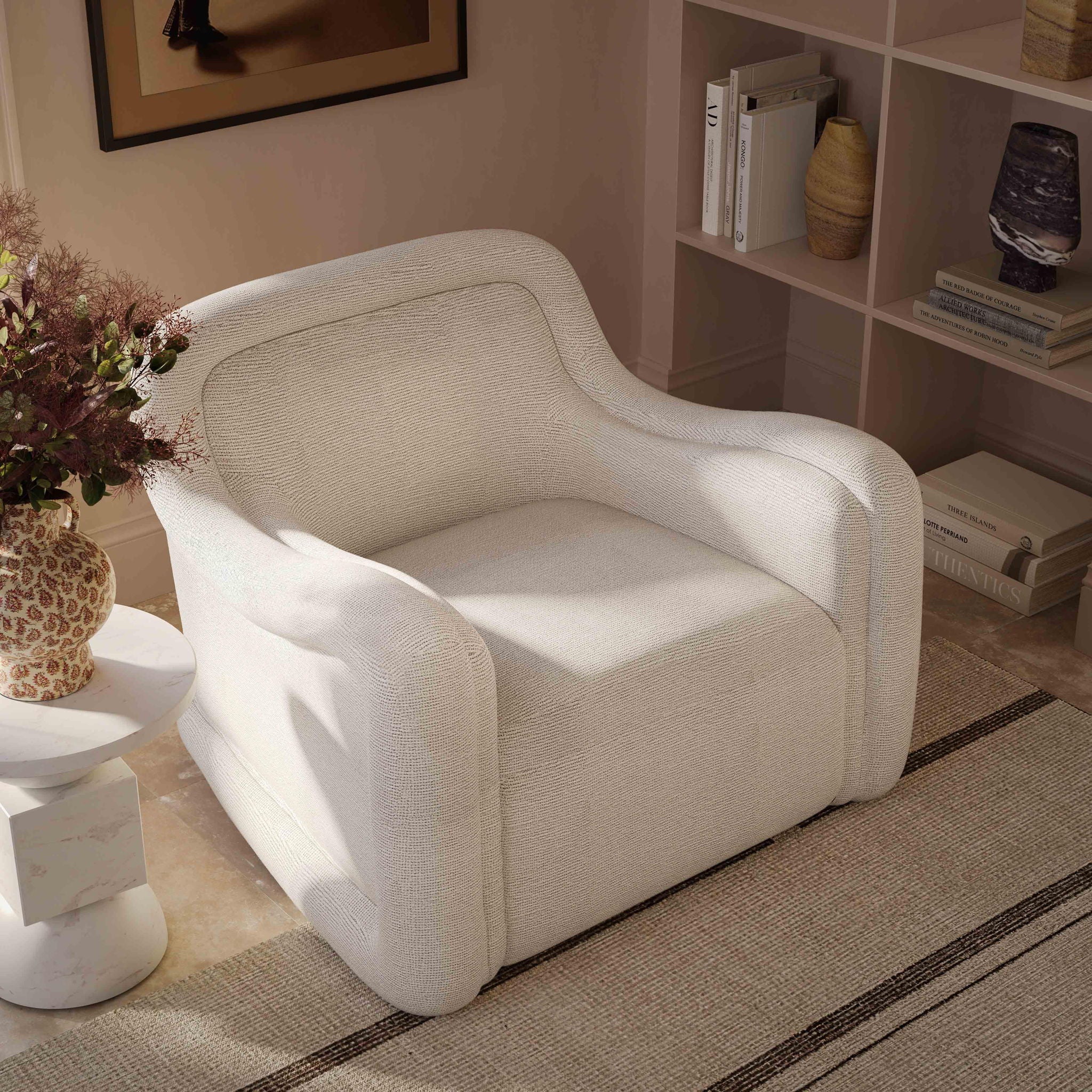 Charli - Boucle Swivel Chair - Urban Living Furniture (Los Angeles, CA)
