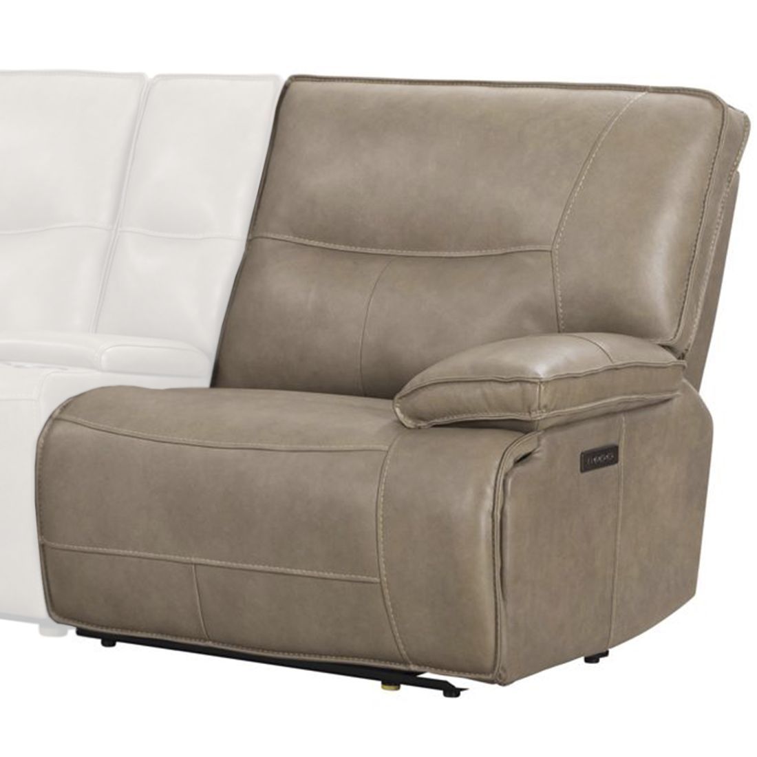 Gladiator - Power Right Arm Facing Zero G Recliner - Genova Mocha