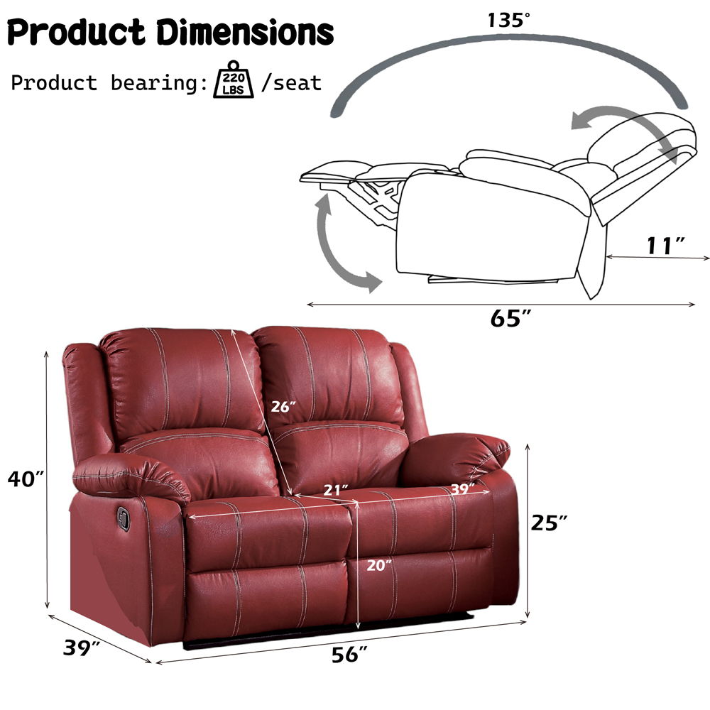 Zuriel - Motion Loveseat - Urban Living Furniture (Los Angeles, CA)