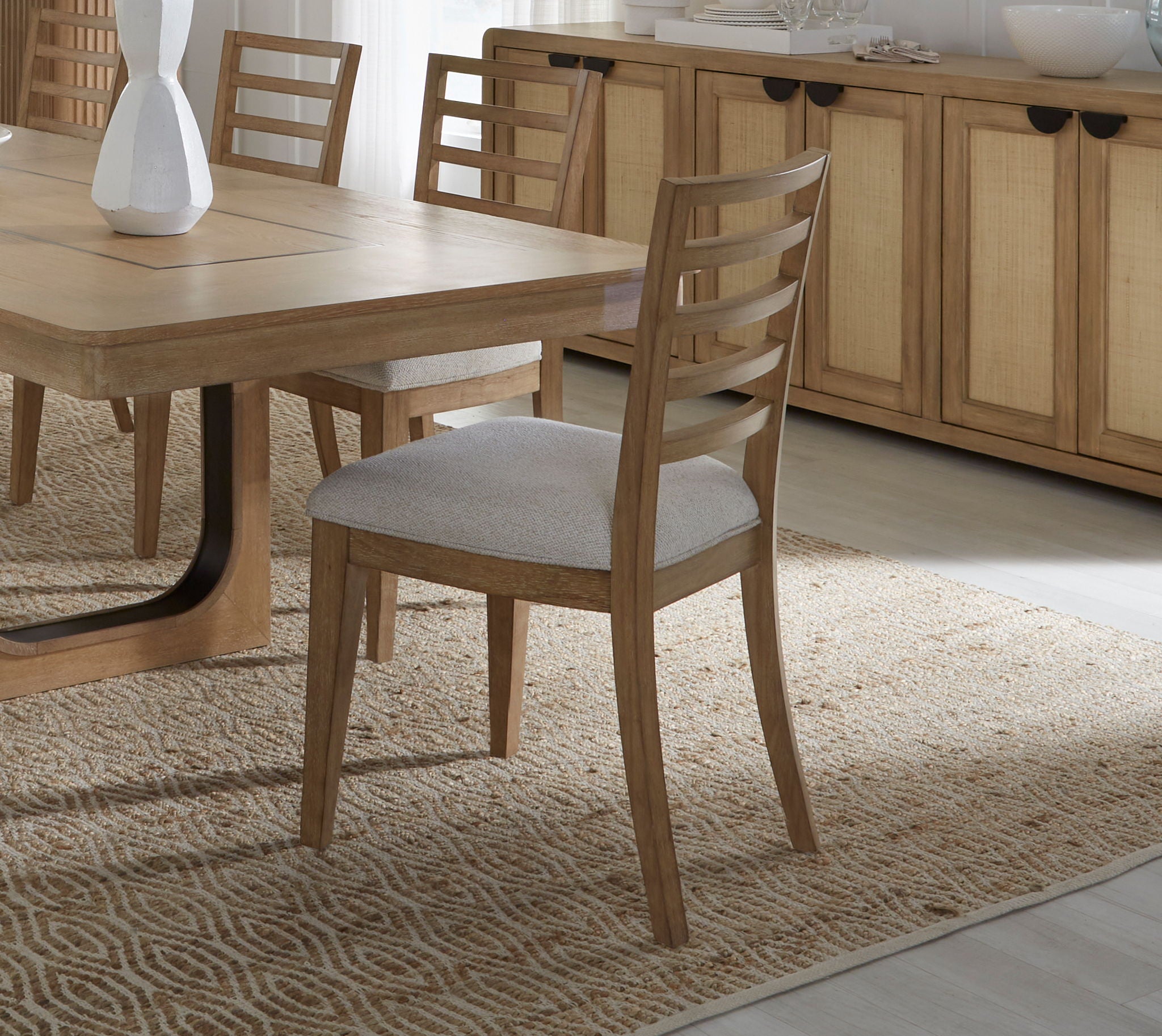 Escape - Dining Ladder Back Dining Chair (Set of 2) - Glazed Natural Oak Mirage Mist - Urban Living Furniture (Los Angeles, CA)