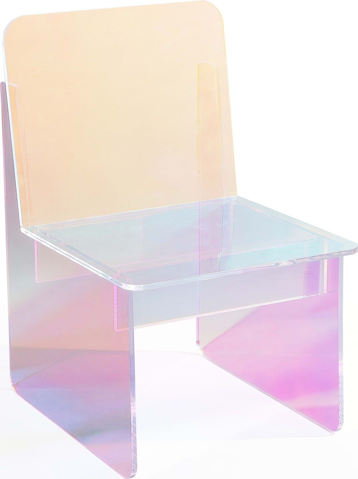 Fomo - Iridescent Acrylic Accent Chair - Honeyberry