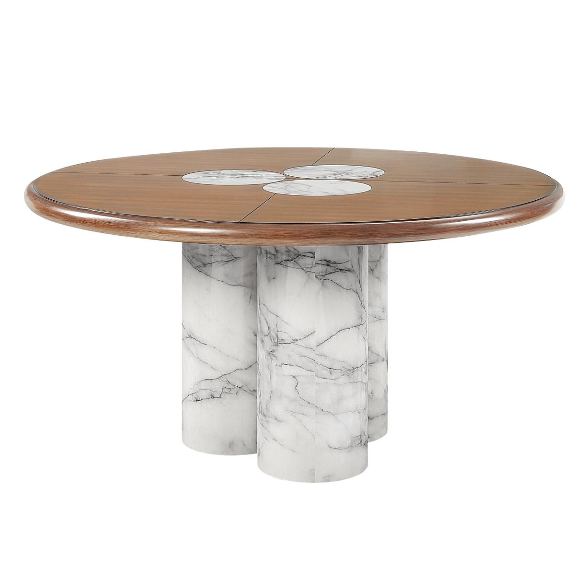 Harvey - Round Dining Table - Brown - Urban Living Furniture (Los Angeles, CA)