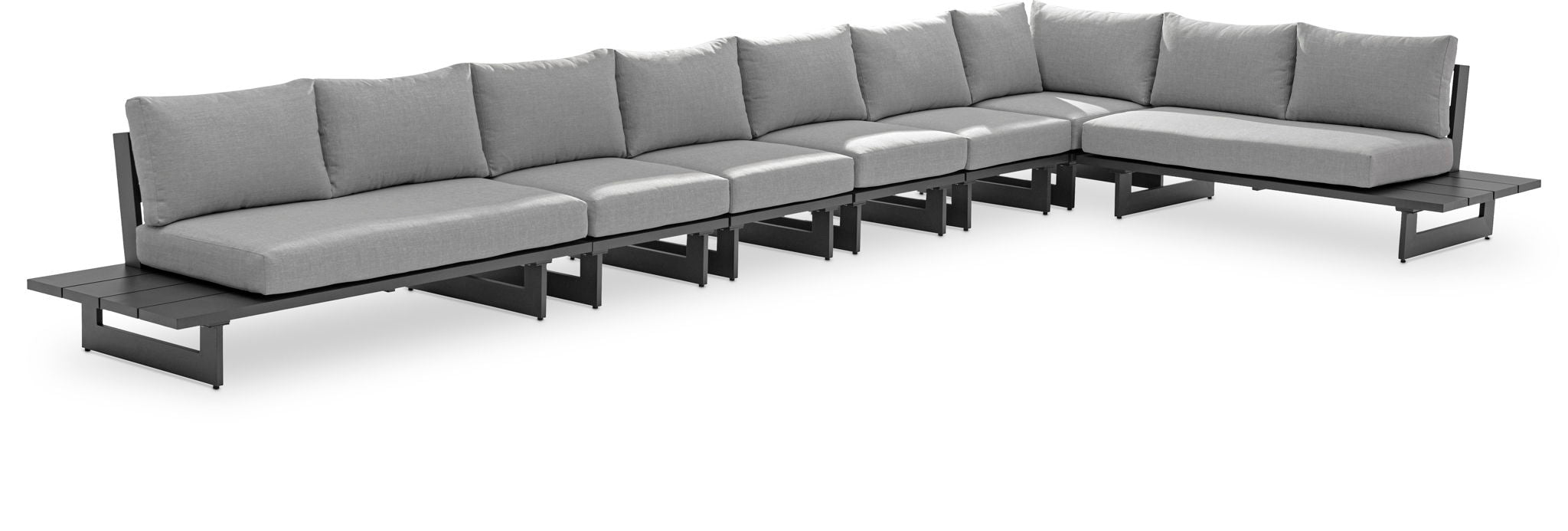 Maldives - 7 Piece Water Resistant Outdoor Patio Modular Sectional With Gray Base - Urban Living Furniture (Los Angeles, CA)