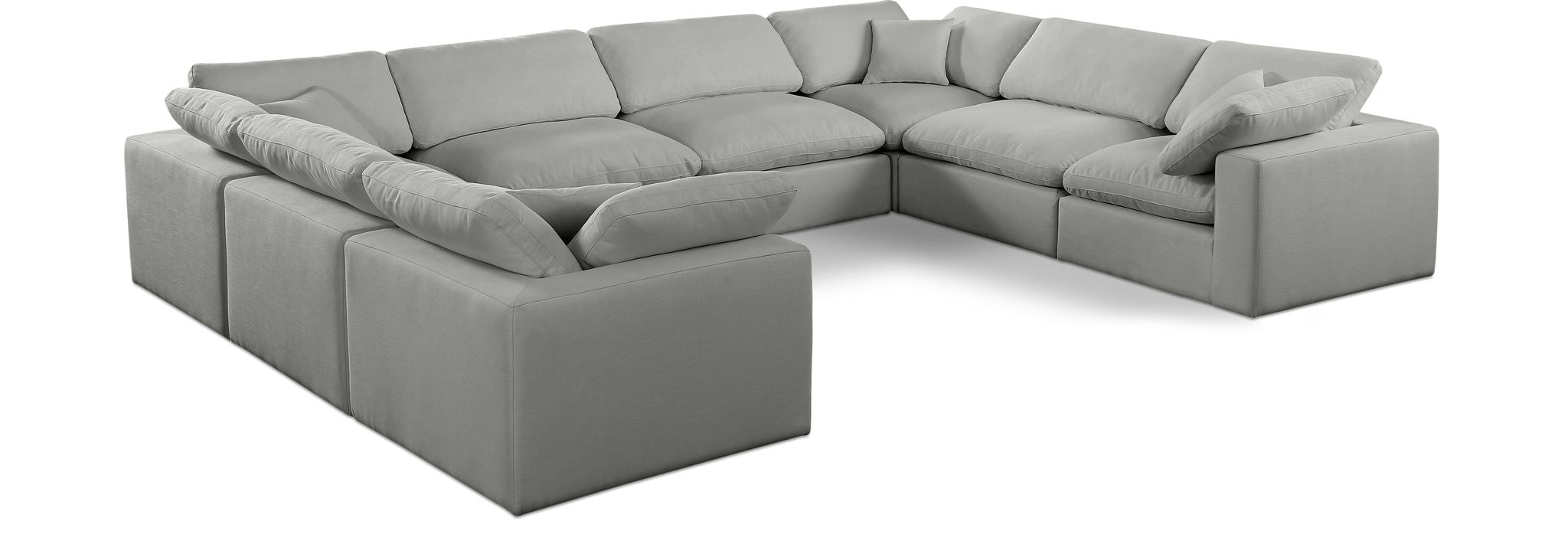 Comfy - 8 Piece Linen Modular Sectional - Urban Living Furniture (Los Angeles, CA)