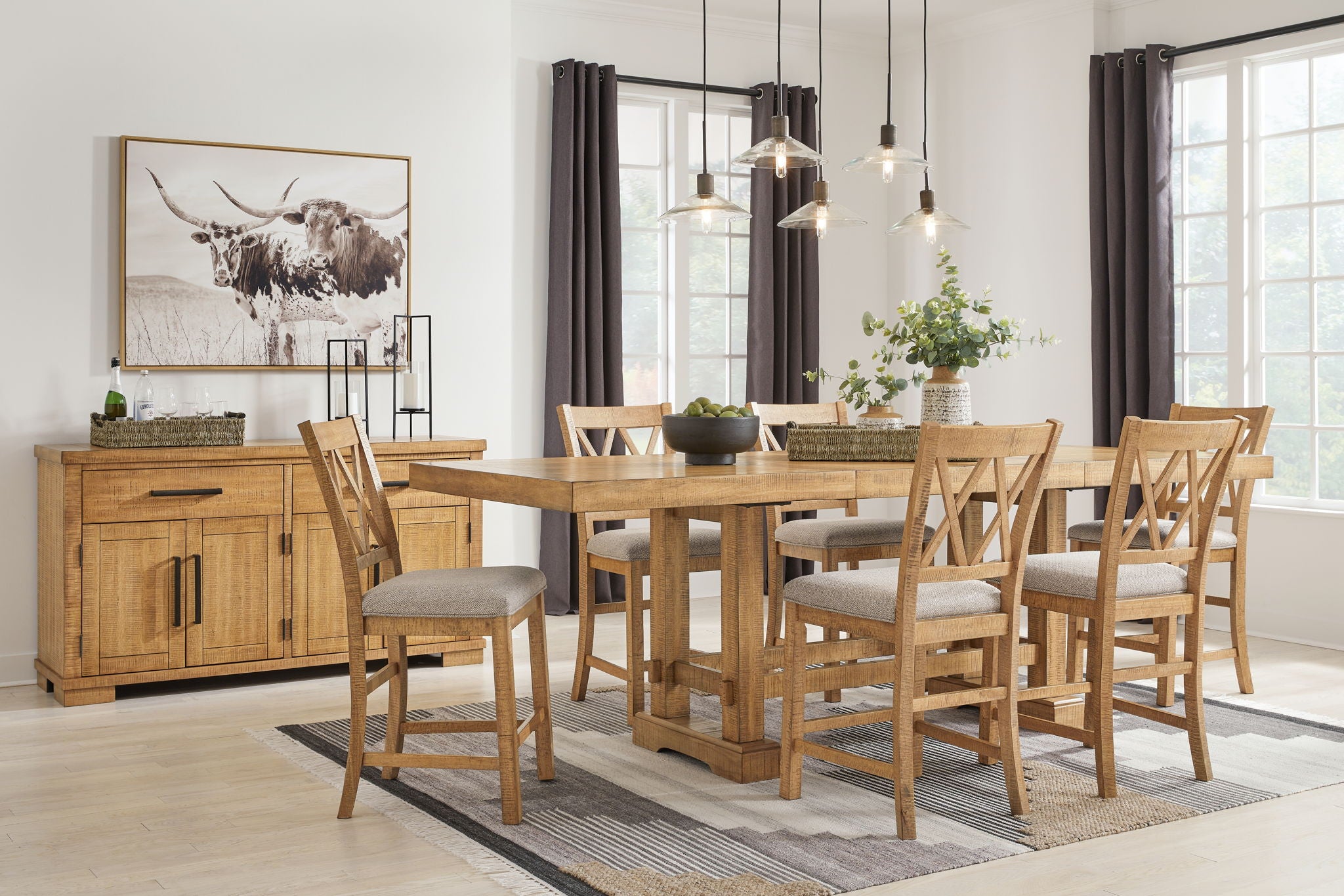 Havonplane - Counter Dining Set - Urban Living Furniture (Los Angeles, CA)