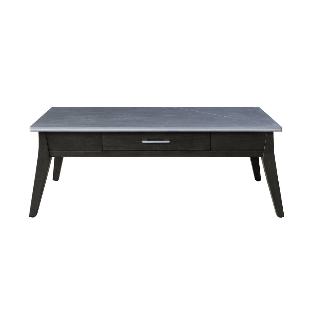 Zemocryss - Coffee Table - Sintered Stone Top & Dark Brown - Urban Living Furniture (Los Angeles, CA)