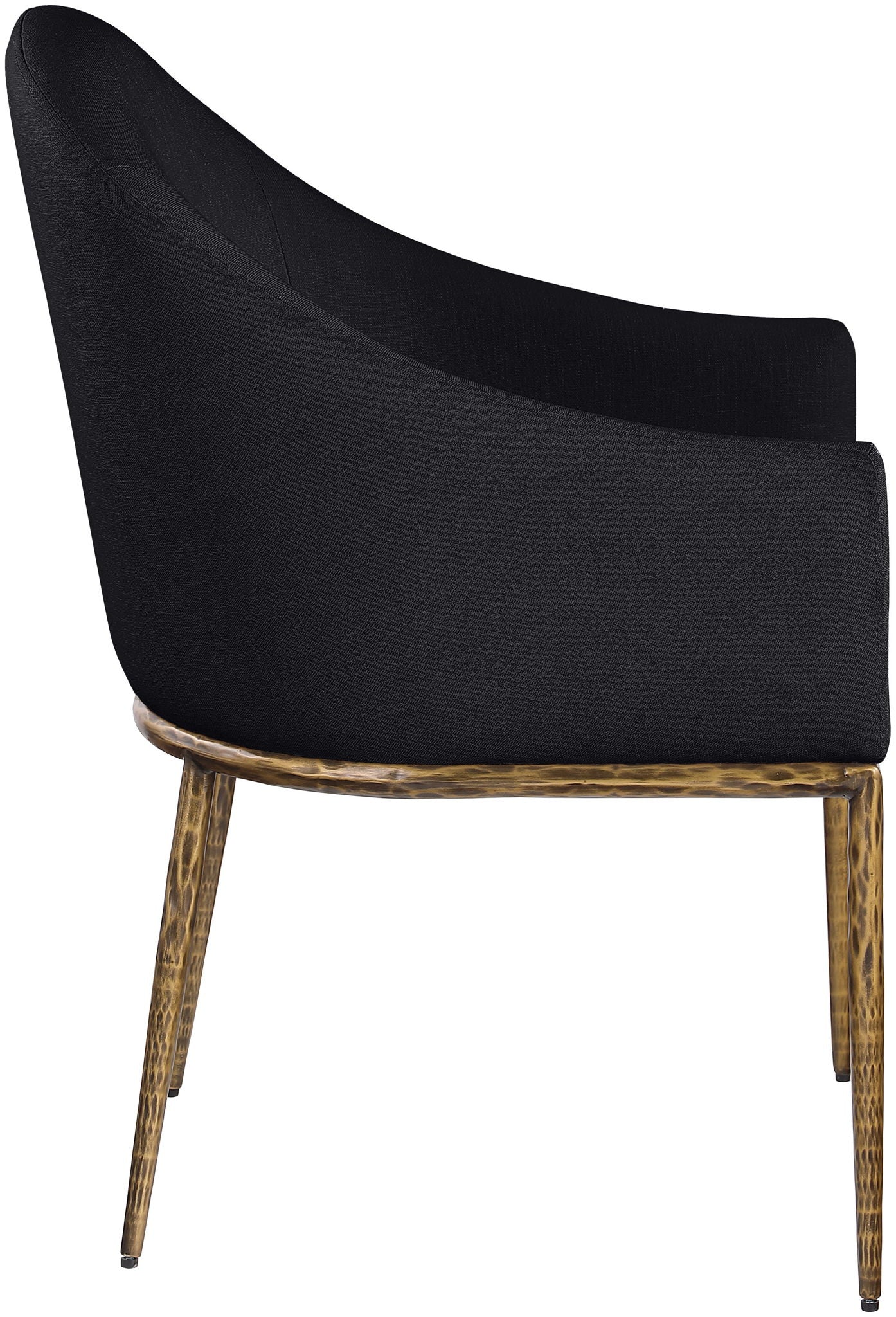 Ferro - Upholstered Dining Arm Chair With Brushed Gold Legs - Urban Living Furniture (Los Angeles, CA)