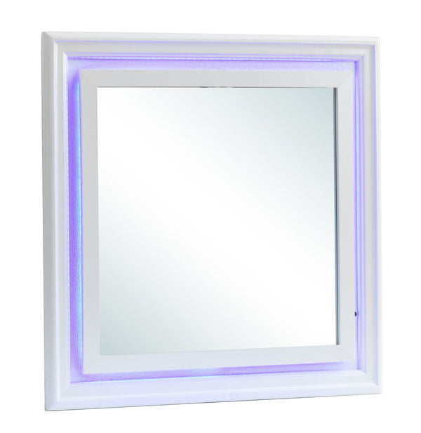 Elegant Transitional LED Mirror 2 - Silver Champagne