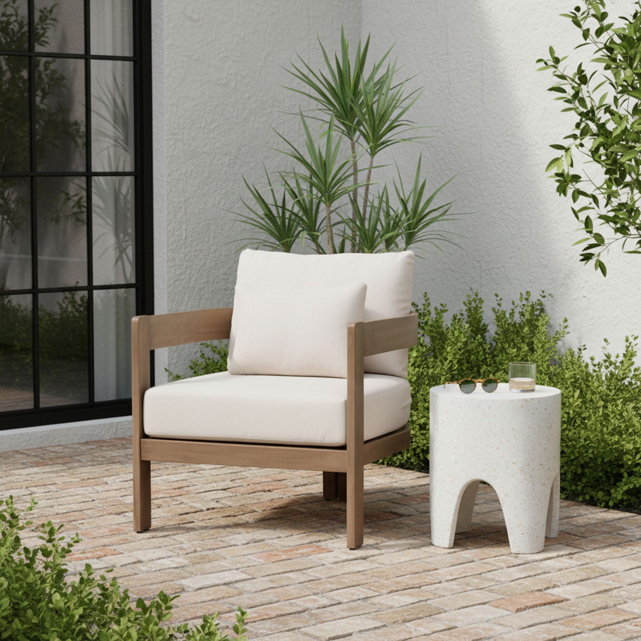 Newport - Water Resistant Fabric Upholstered Outdoor Patio Chair - Urban Living Furniture (Los Angeles, CA)