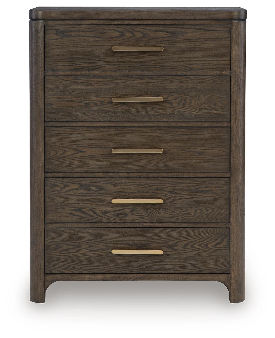 Radkin - Five Drawer Chest - Burnished Brown - Urban Living Furniture (Los Angeles, CA)