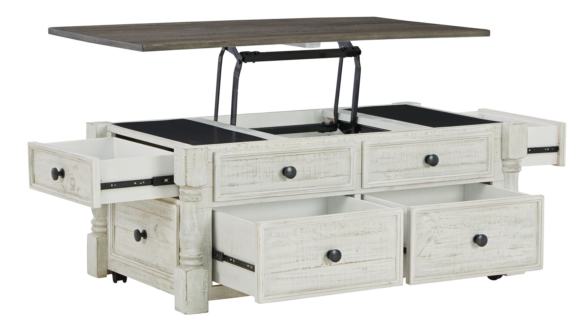 Havalance - White / Gray - Lift Top Cocktail Table with Storage Drawers - Urban Living Furniture (Los Angeles, CA)