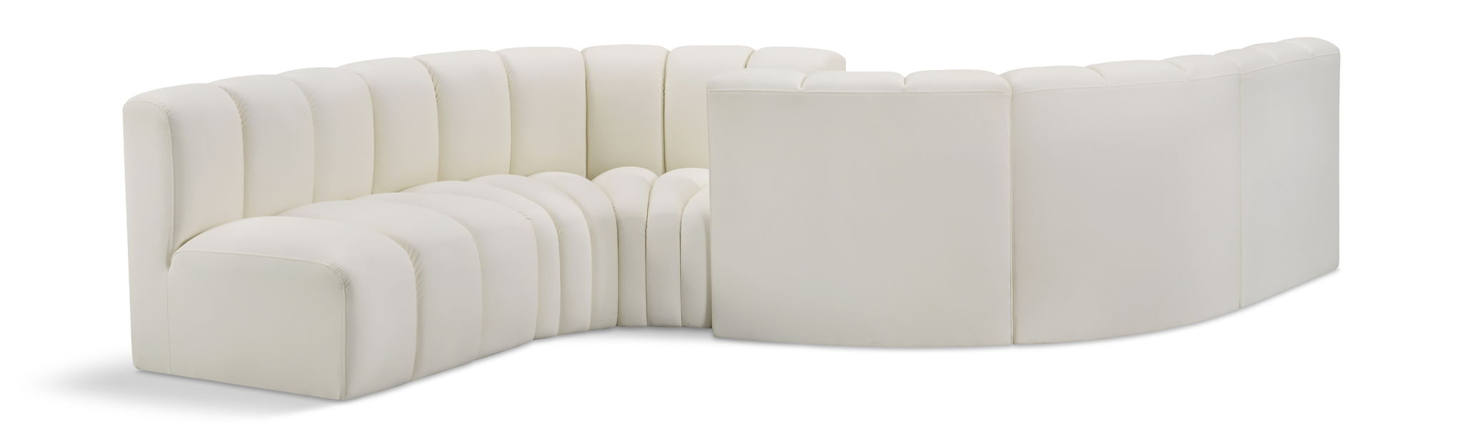 Arc - Faux Leather 6 Piece Modular Sofa - Urban Living Furniture (Los Angeles, CA)